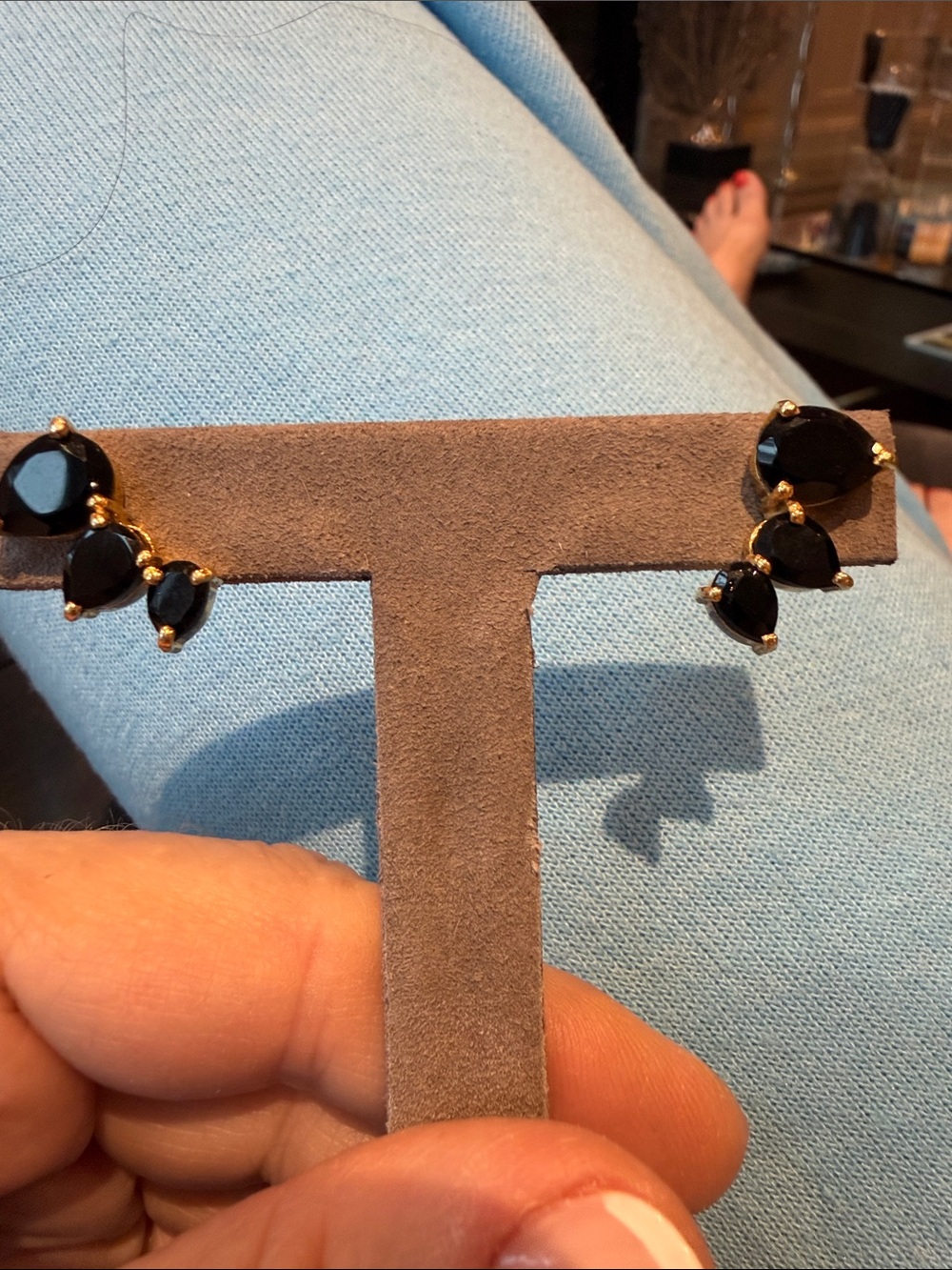 Faux stone ear climber